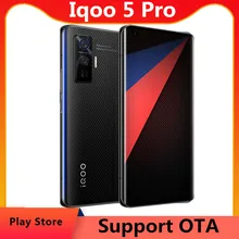 Dhl entrega rápida vivo iqoo 5 pro 5g telefone celular 6.56