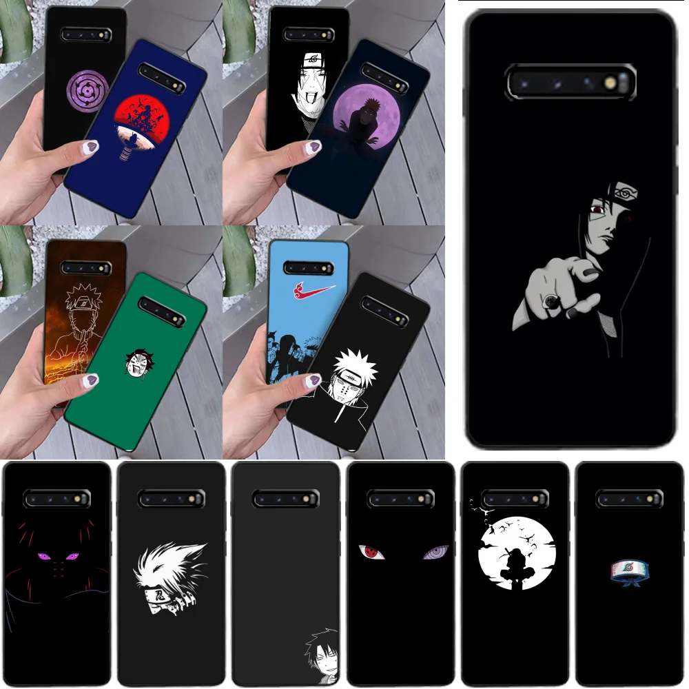 

ByLoving Anime Naruto Itachi TPU black Phone Case Cover Hull for Samsung S9 plus S5 S6 edge plus S7 edge S8 plus S10 E S10 plus
