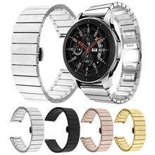 Сменный Браслет из нержавеющей стали 20 мм 22 мм для samsung Galaxy Watch 46 мм Active gear S3 Classic Amazfit 2S HUAWEI
