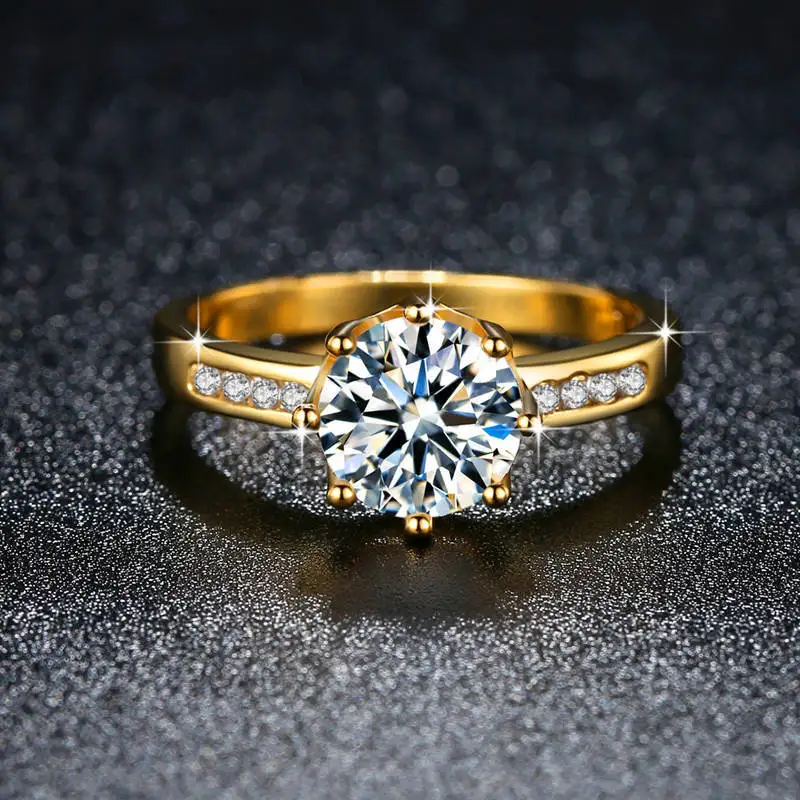 Модный продукт обручальное кольцо Леди Кольцо с фианитом класса ААА когти набор с натуральными кристаллы камней циркониевое кольцо чистое циркониевое кольцо