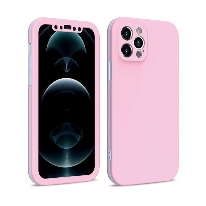 best cases for iphone 13  360 Degree Full Cover Protection Phone Case For iPhone 13 12 11 Pro XS Max Mini XR X 6S 7 8 Plus Soft Silicone Shockproof Cover iphone 13 case leather