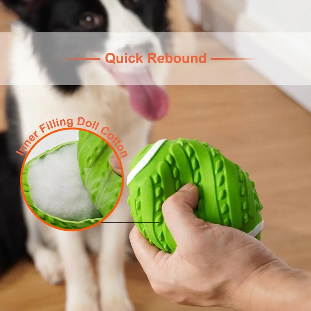 Собака вокальная игрушка укус регби мяч для игры взаимодействие Molars Pet жевательная игрушка для щенка игрушки
