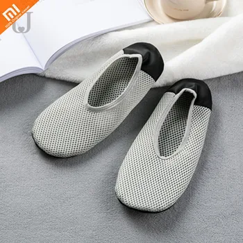 

Xiaomi home slippers foldable non-slip soft bottom casual slippers breathable polyester mesh antibacterial deodorant shoes smart