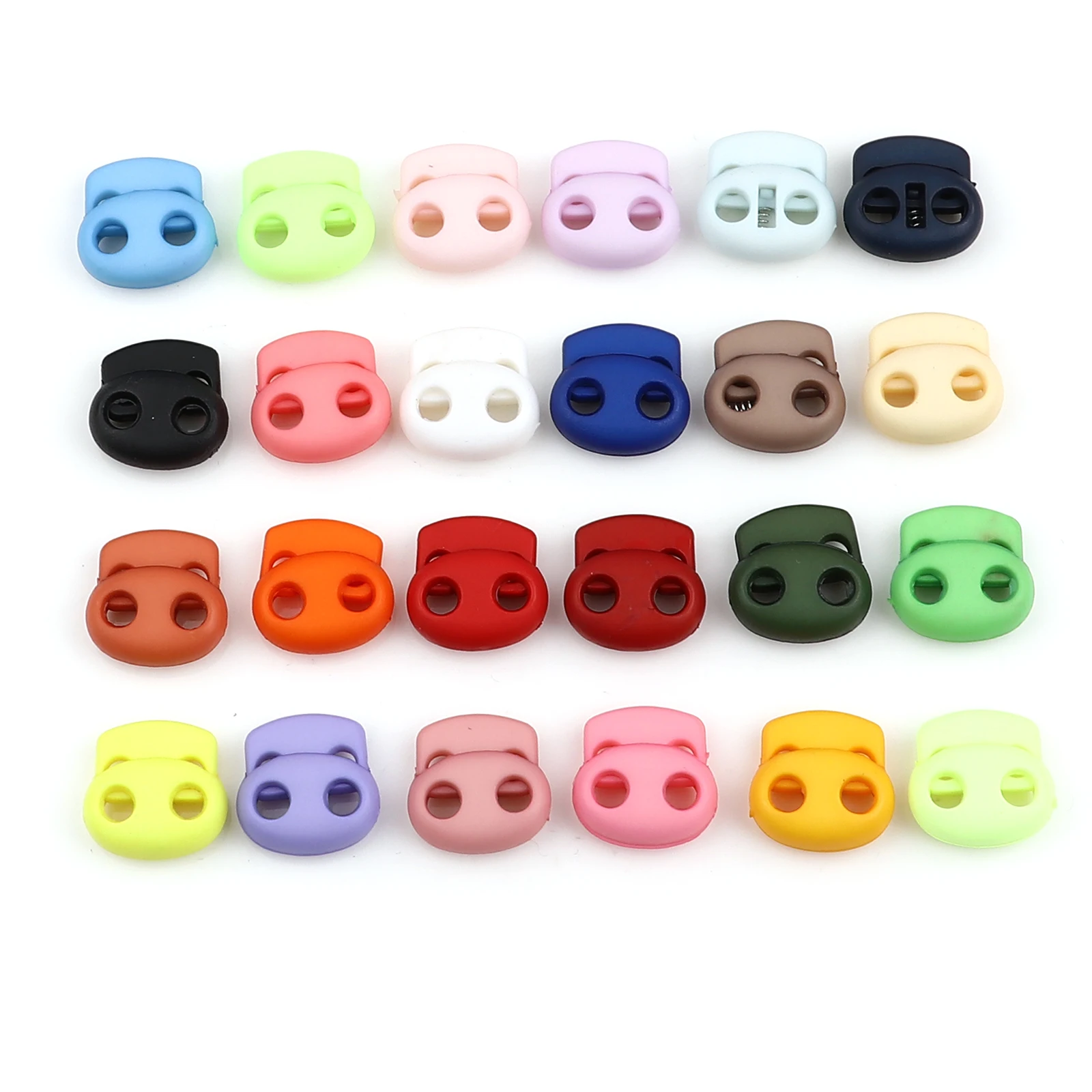 10PC 2cm Colorful Bean Toggle Clip Stopper Plastic Paracord Cord Lock Clamp Shoelace Cord Buckles Cords Lanyard Part Sportswear,detachable stopper,cord lock stopper,cord stopper,cord lock,cord end lock,shoe lace buckles,paracord accessories,cable rope clamps