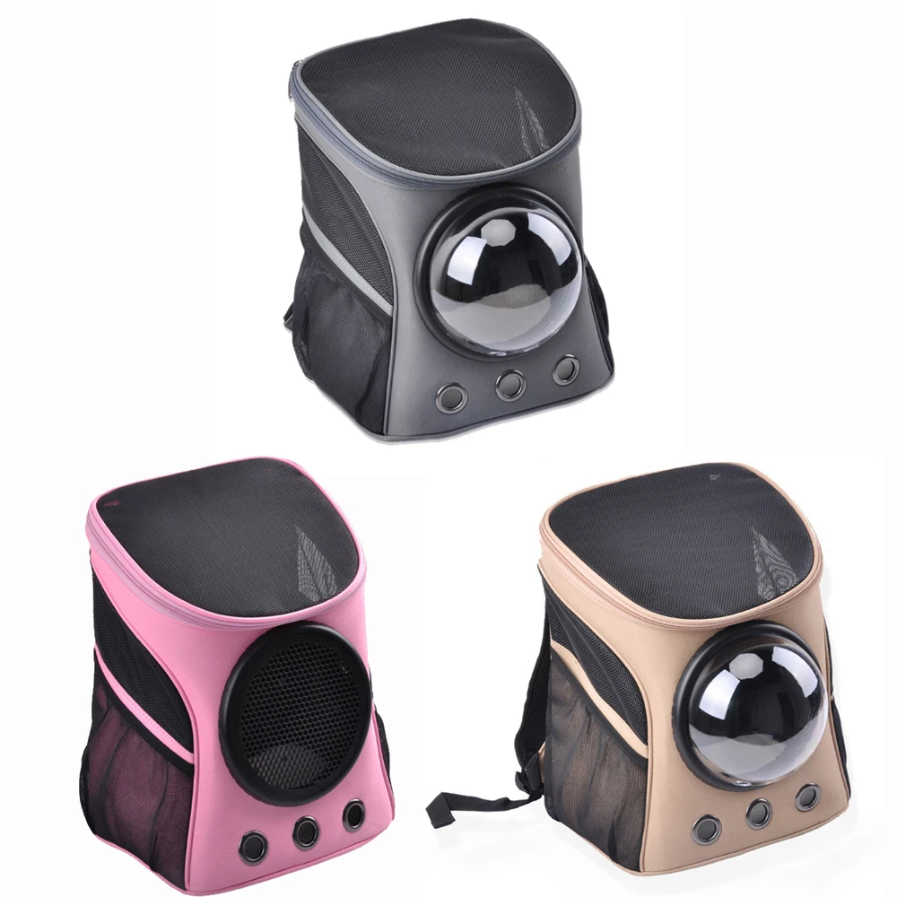 Прозрачный шар, чехол для путешествий, сумка для кошек, походный рюкзак для щенка, котенка, рюкзак для животных, сетчатый расширяемый карман, застежка против потери