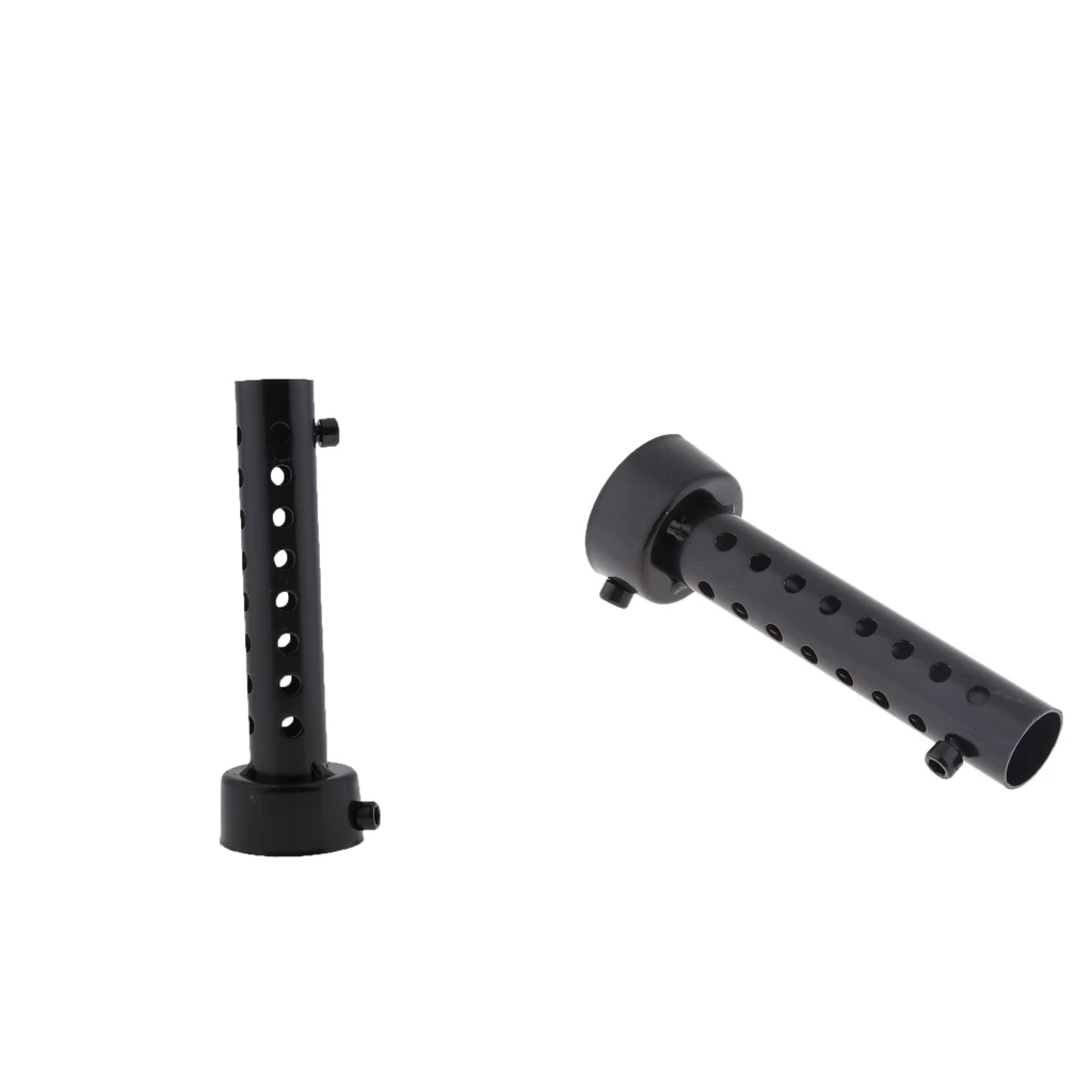 2 Pcs Motorcycle Tail Exhaust Can Pipe Baffle Muffler Silencer DB Killer Noise Sound Eliminator 45mm Black