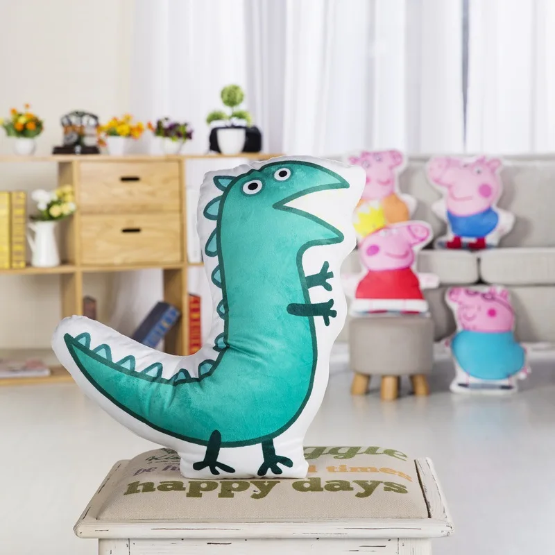 Мягкая подушка Peppa Pig, игрушки, детская домашняя подушка, декор для домашних животных, диван-валик, плюшевые игрушки, мягкие и милые игрушки Peppa Джордж для детей, подарки - Цвет: 1