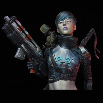 

1/10 Resin Character Bust Model Mechanical Female Warrior X220