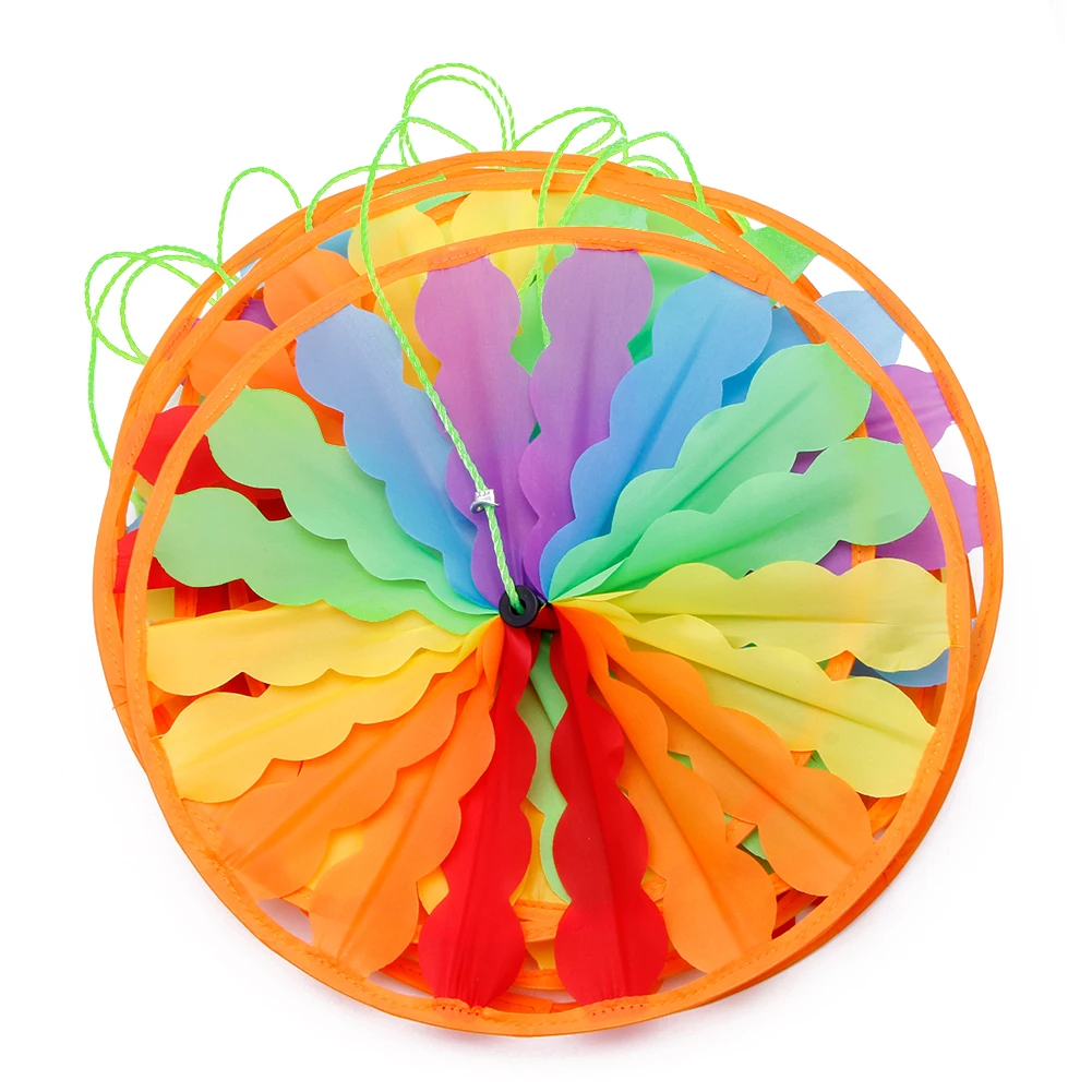 New Rainbow Wheel Windmill Wind Spinner Whirligig Garden Funny Children Toys