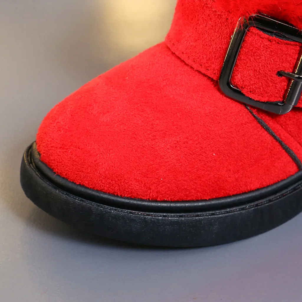 Осенне-зимние ботинки для малышей теплые плюшевые зимние ботинки для маленьких девочек и мальчиков уличные ботинки с мягкой нескользящей подошвой для детей