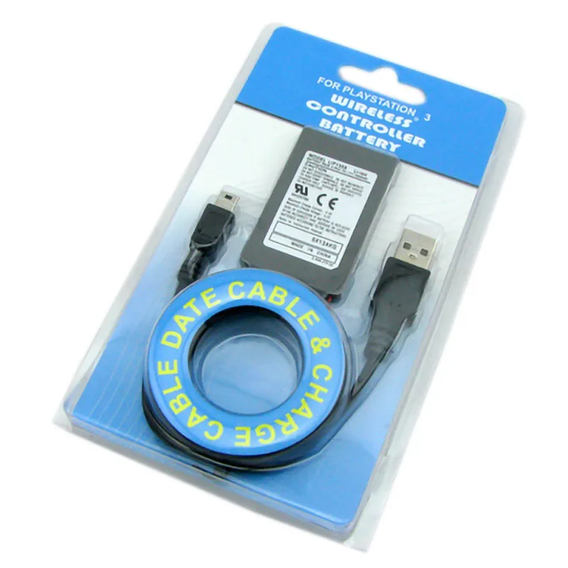 

For PS3 Original wireless controller built-in neutral battery 1800mAh 3.7V with data cable P3 handle battery