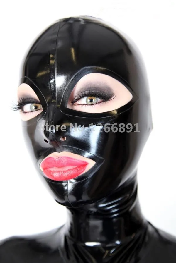 Black-Latex-Hoods-Mask-with-Open-Big-Eyes-Cosplay-Latex-Mask (1)