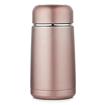 

300Ml Vacuum Flasks Water Bottle Portable Drinkware Coffee Mug for Car Pink
