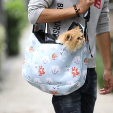 Pet Puppy Carrier S/M Открытый Путешествия собака сумка сетка Оксфорд один комфорт слинг Сумочка Сумка