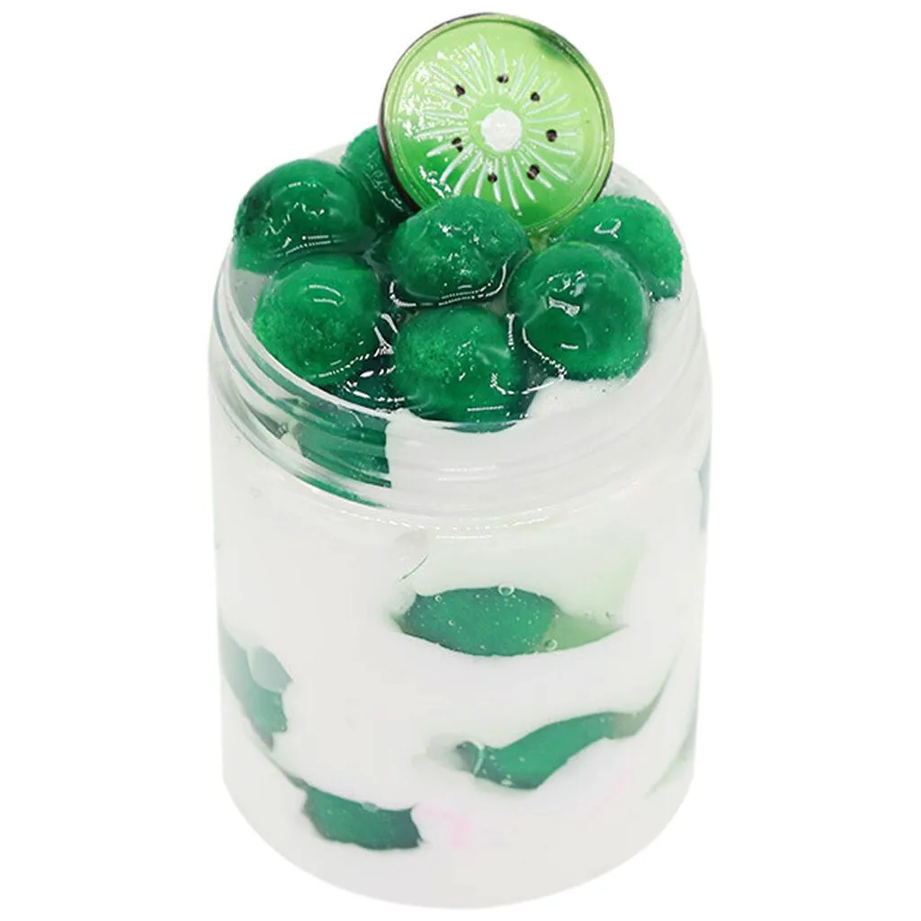 Fruit Ice-cream Slime Scented Stress Kids Clay Crystal Mud Toys Soft Clay Light Plasticine Playdough Slime Charms #B