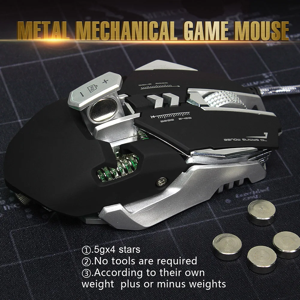 Проводная RGB игровая Мышь 6/11/7-ми программируемых кнопок 3200 Точек на дюйм Регулируемая игровая Мышь с противопожарный кнопочный ноутбук Профессиональный геймер