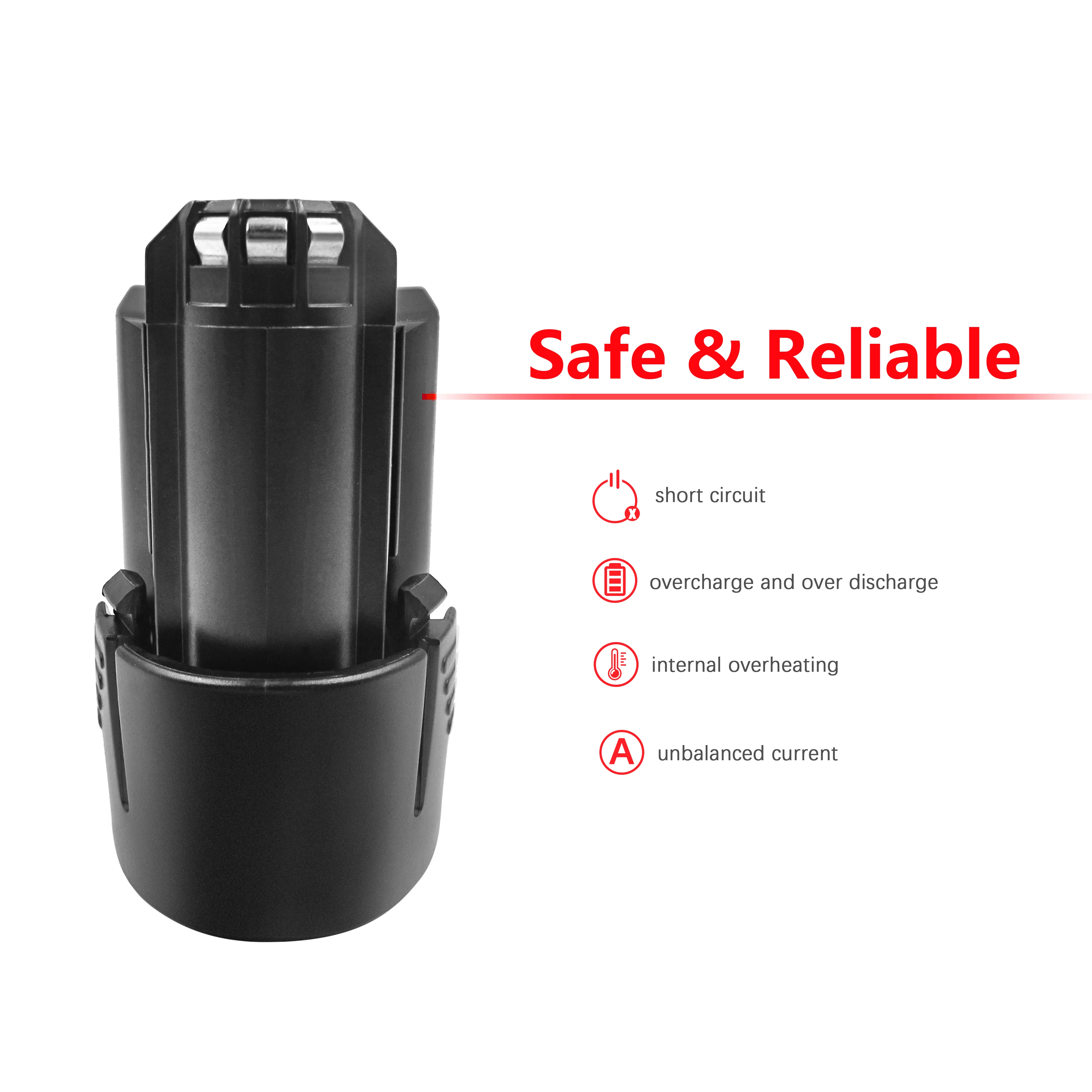 3000mAh 10 8 V 12V li ion BAT411 перезаряжаемая батарея для BOSCH BAT412A BAT413A Φ 2607336013 2607336014