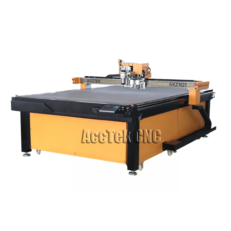 AccTek завод cnc Осциллирующий нож для резки AKZ1625 Кожа Одежда ЧПУ Вибрационный нож резак