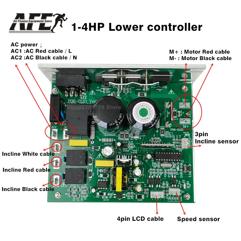 Carte Mère Contrôleur De Moteur Pour Tapis De Course B304 S13 - Compatible Johnson Tempo, TREO T101/T102 - Pièce De Rechange Pour Réparation