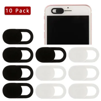 

10PCS WebCam Cover Slide Web Camera Privacy Security For Phone MacBook Laptop Black+White Protect Accessories