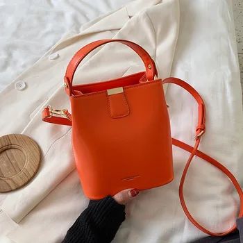 

Designer Handbags Crossbody Bag For Women 2020 Trend Brand Bucket Bag PU Leather Small Shoulder Bags Ladies Travel Tote Hand Bag