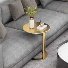 Kehuao – Table basse en fer, Table artistique, petite Table ronde de luxe, mobilier de salon Simple, Table de chevet, Mini 