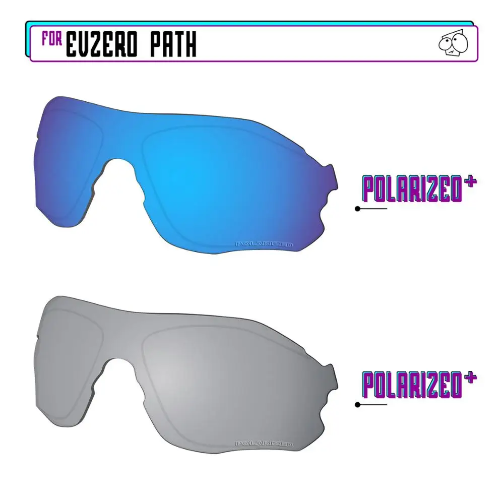 

EZReplace Polarized Replacement Lenses for - Oakley EVZero Path Sunglasses - Sir P Plus-BluePPlus
