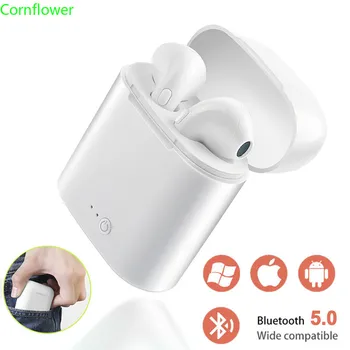 

For All Bluetooth Tablet Smart Phone Earphone I7s TWS 5.0 Wireless Bluetooth Earphone Stereo Earbud Headset with Charging Box