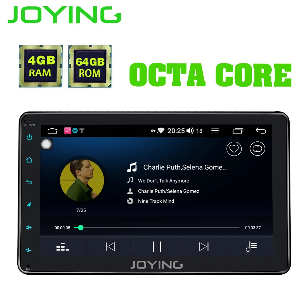 Cheap Joying Intel 2Din Android 8.1 1080P Car Stereo 8 inch 8 core 4G ROM Intelligent System Navi Radio for Toyota with Reverse Camera 2