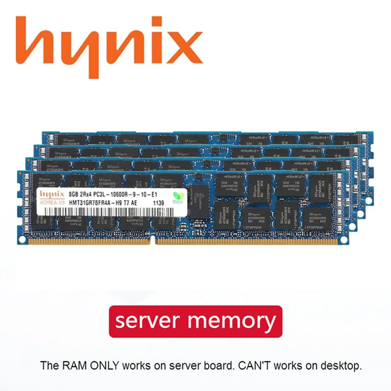 Серверная память Hynix DDR3 PC3 1 Гб 2 ГБ 4 8 16 32 1333 МГц 1600 1866 ECC REG подходит для