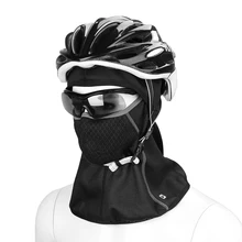 Berretto da ciclismo invernale con strass copricapo cappelli in pile termico sciarpa scaldino uomo donna antivento sport da corsa sci cappellini da bici 2021