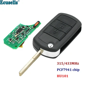

315MHz 433MHz 3 buttons full remote key fob with ID7941 chip for LAND ROVER DISCOVERY 3 4 Range Rover Sport Vogue HU101 uncut