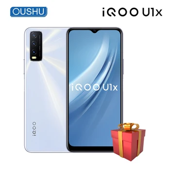 Перейти на Алиэкспресс и купить Vivo IQOO U1x 4G мобильный телефон 6 Гб 64 Гб 5000 мАч 18 Вт DashCharge 13MP тройной задней Камера 6,51 ''большой Экран Android 10,0 мобильный телефон
