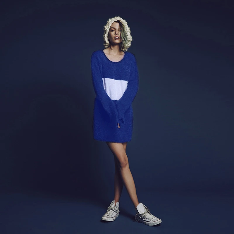 HDY Haoduoyi New Fashion Ladies Casual Clothing Spring Autumn Thin Pullover Jumper Knitted Sweet Fashion Soft Warm Sweater Women