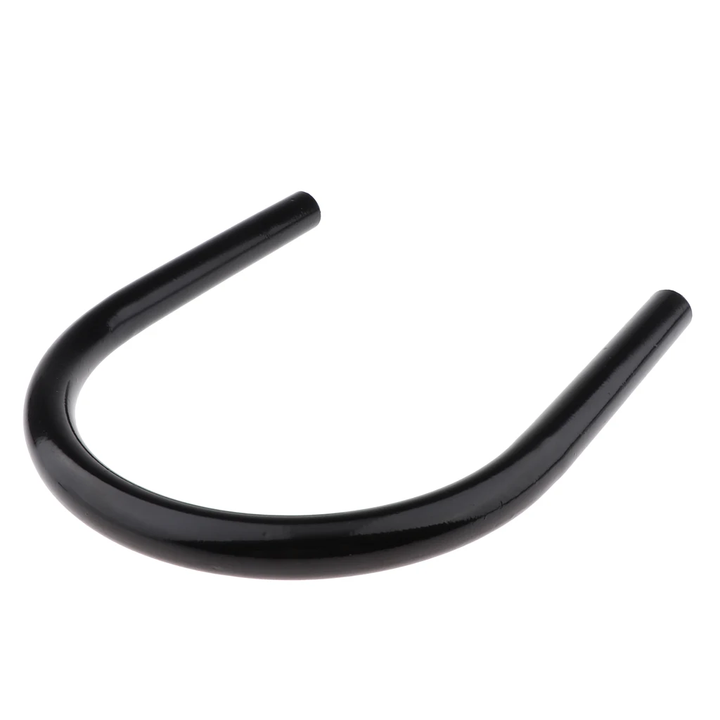 210mm Metal Rear Seat Flat Frame Hoop Safety Grab Bar Hand Rail for Motorcycle Universal, Black