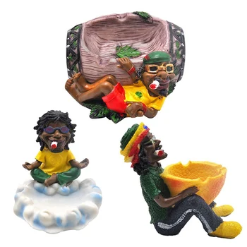 

Unique Handmade Cool Fancy Funny Novelty Smoking Weed Herb Rasta Resin Bob Marley Jamaican Cigarette Ashtray