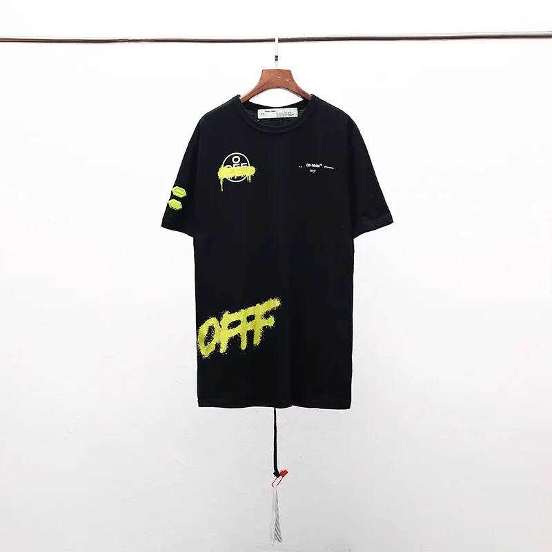 OFF-WHITE OW 19SS Limited короткий рукав Мужская парная футболка хлопок