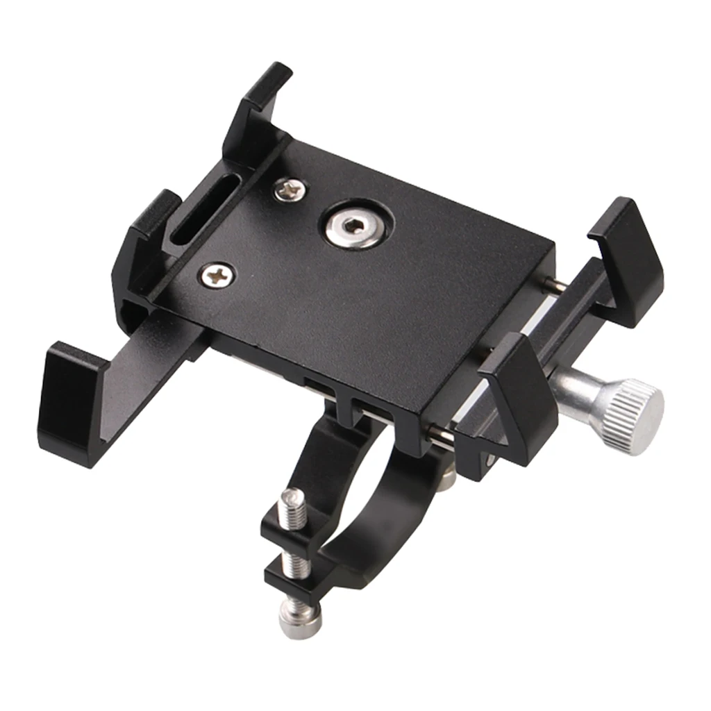 Scooter Phone Bracket Rack Mobile Phone GPS Case Accessories Cell Phone Holder Handlebar Mount Adjustable for Motorcycle Bicycle
