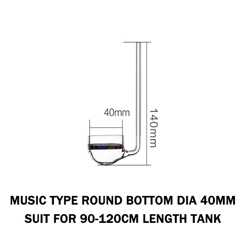 VIV ADA Тип Музыка Стиль Стекло Co2 диффузор круглое плоское дно 20-50 мм Диаметр Ada качественный распылитель для емкость для аквариумных растений - Цвет: 40mm round
