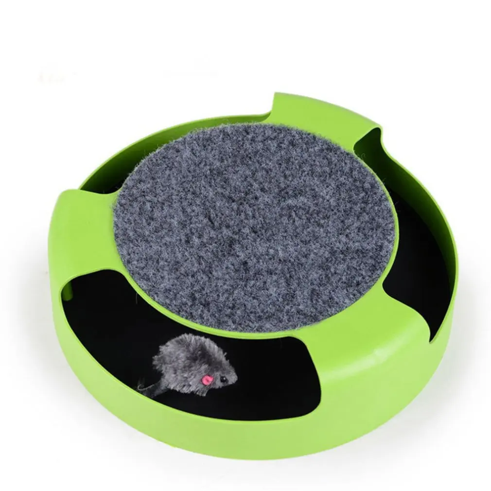 

Cat Toy Cat Turntable Funny Cat Grab Mouse Game Disk Mouse Circle Moving Disk Cat Chasing Mouse Disk