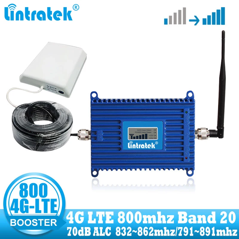 Lintratek 4G LTE 800 МГц усилитель сигнала мобильного телефона 800 МГц усилитель сотовой связи band 20 Набор интернет-ретрансляторов для Европы Lintratek 4G LTE 800 МГц усилитель сигнала мобильного телефона 800 МГц усилитель сотовой связи band 20 Набор интернет-ретрансляторов для Европы