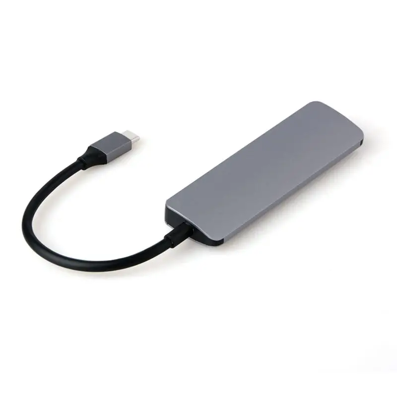 AAAE топ-Алюминиевый USB C концентратор type-C до 3 портов USB 3,0 концентратор TF кард-ридер конвертер кабель для ноутбука Macbook type C концентратор адаптер(g