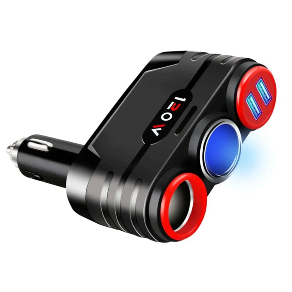 Cigarette Lighter One For Two Straight Into The Car Cigarette Lighter Car Phone Charger Dual Usb Car Charger Can Smoke