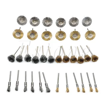 

Drop Ship 36Pcs Brass Steel Wire Brush Polishing Wheels Set Kit for Rotary Tool