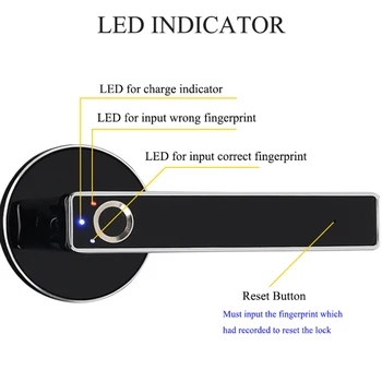 

Electric Door Lock Biometric Fingerprint Smart Lock Stainless Steel Keyless Security Lock Up to 100 Fingerprints for Home Safety