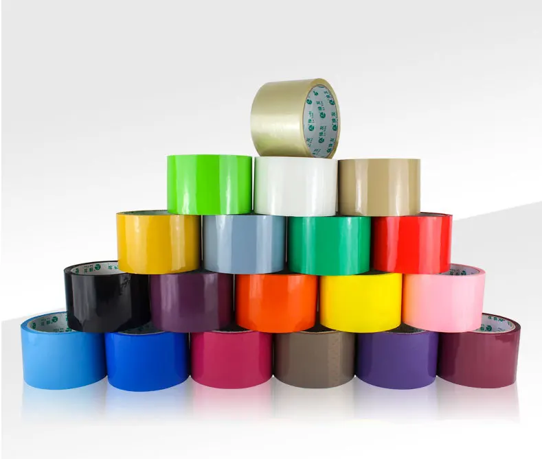 Multi-Color Fashion High Adhesive Tape High Viscosity Sealing Tape OPP Carton Packing Colorful Tape Positioning Mounting Tape