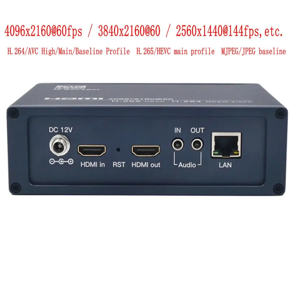 

4K60 H265/H264 HDMI Video Encoder Live encoder Ultra HD encoder IPTV encoder HDMI to IP