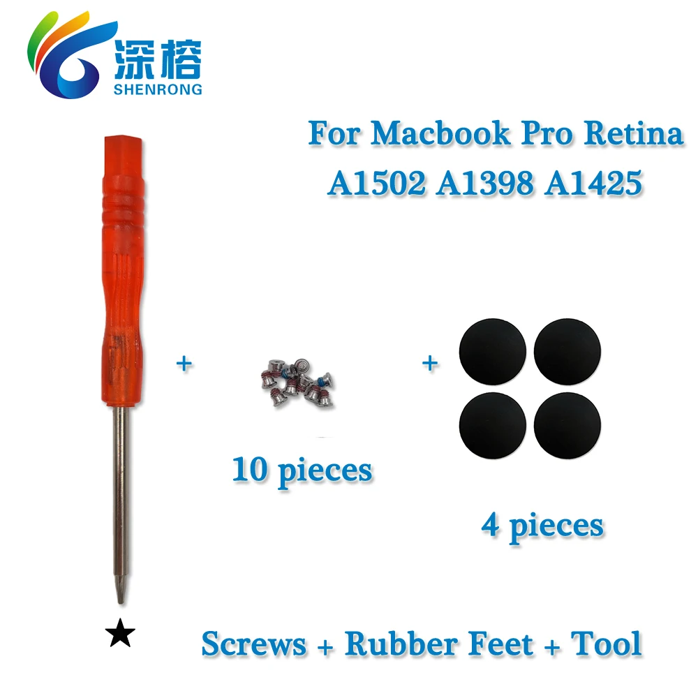 A1502 A1398 A1425 Bottom Case Rubber Feet Pad + Screws + Screwdiver Macbook Pro Retina 13