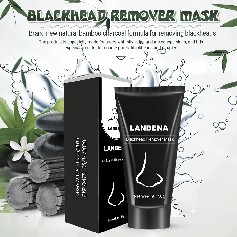 Средство для удаления угрей LANBENA черная маска лица с мордой лечение акне