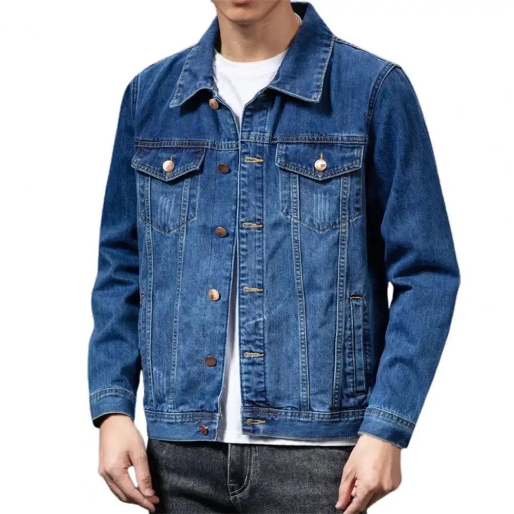 Spring Autumn Men Denim Jackets Casual 